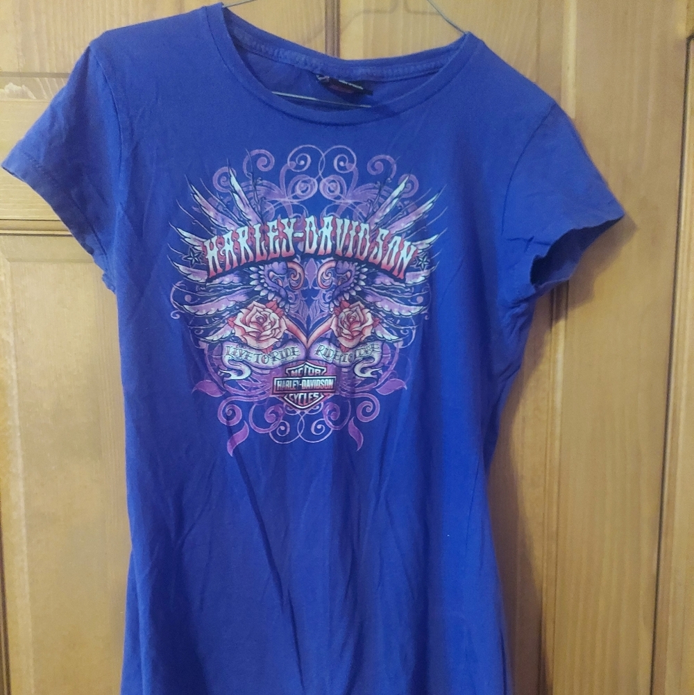 Ladies Size Large, Harley Davidson T-shirt, Las Vegas, NV
